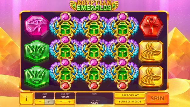 Egyptian Emeralds PowerPlay Jackpot Slot Online Playtech